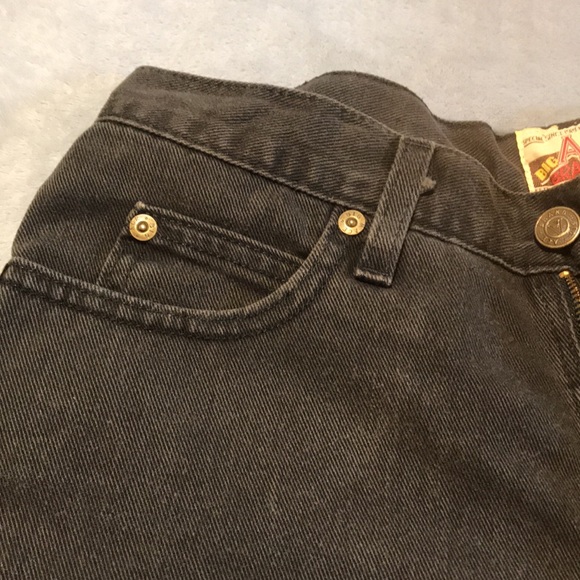 Vintage BIG ACE BRAND Black Denim Shorts Size 9 - Picture 5 of 7